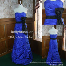 Brautjungfer Kleid auf Verkauf royal blau und schwarz Brautjungfer Kleider